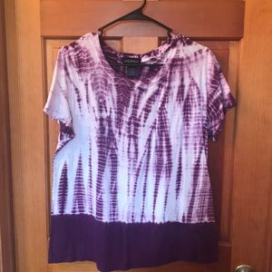 Lane Bryant tie dye short sleeve shirt 14/16